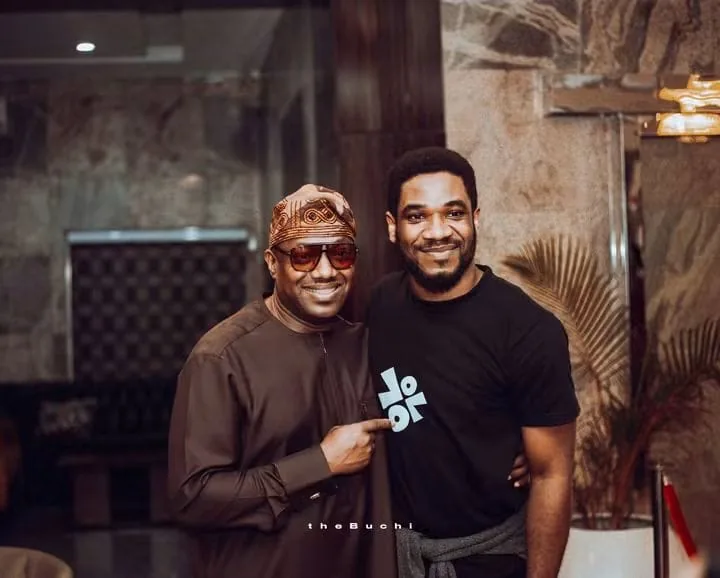 Paul Udah with Mr. Fela Durotoye