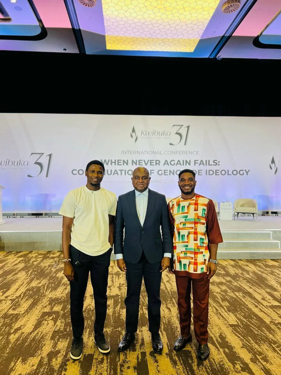 Paul Udah with Dr. Kingsley Moghalu - Former Deputy Governor, CBN and Vice Chancellor of the African School of Governance, Rwanda