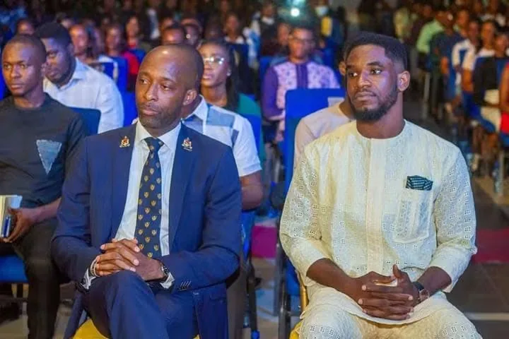 Paul Udah with Rt. Hon. Onofiok Luke - Former Member, Federal House of Representatives