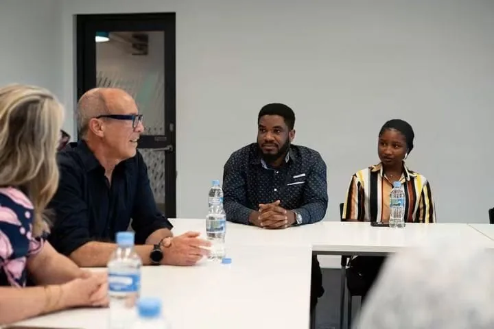 Paul Udah in a round-table discussion