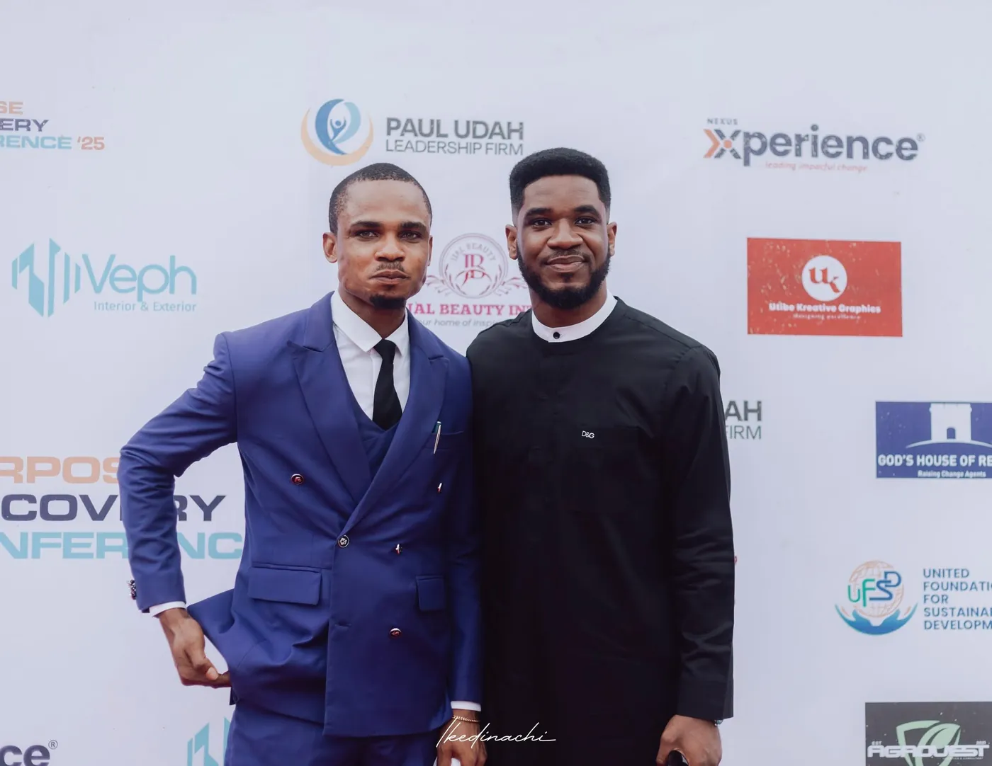 At the conference backdrop, with the Paul Udah Leadership Firm among its partners