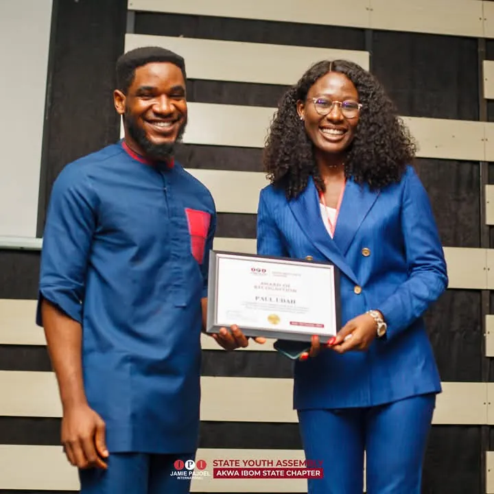 State Youth Assembly Certificate of Recognition