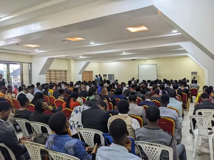 Paul Udah's leadership workshop with full audience attendance