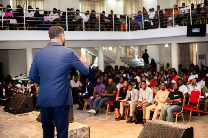 A packed hall at the Young Leaders Summit